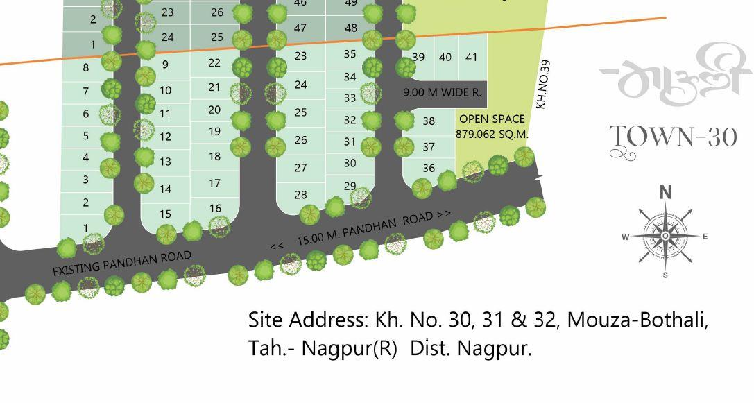 Mauli Town 30 Plots for sale Bothali, Wardha Road, Nagpur , Mahabaleshwar Residential NA Plotting Project